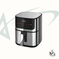 Friteuse à air intelligente Sudex 4,55 L en acier inoxydable, sans huile, avec écran numérique et commande tactile, antiadhésive, pour la maison