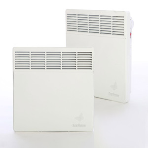 Chauffage de chambre pour la chambre à coucher Conbase BC 100S, radiateur électrique à convection mural, chauffage compact pour économiser de l'espace - Product Image 1