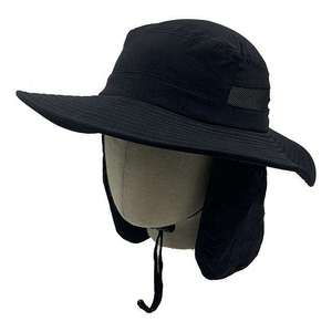 Sombrero de Sol Unisex de Ala Ancha con Solapa para el Cuello, Cinta y Cuerda, Protección UV, Transpirable, Ligero, para Pesca, Senderismo, Safari, Fiestas - Product Image 2