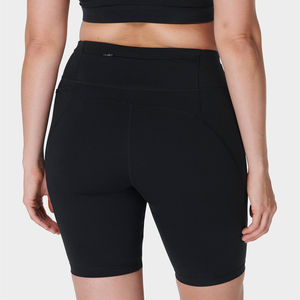 Women's Customized Mid Waist Yoga Gym Shorts Seamless Workout Sports <b>Leggings</b> Solid <b>Pattern</b> Made in Pakistan Wholesale - Product Image 3