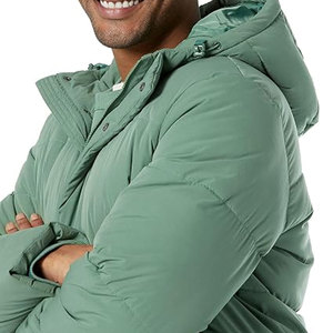 Chaqueta Acolchada con Capucha para Hombre, Material de Poliéster/Nailon, Impermeable y Ecológica, Ropa de Invierno con Logotipo Frontal - Product Image 6