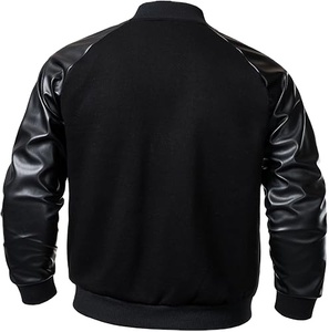 Latest Style Men's Cotton Varsity <b>Jacket</b> Lightweight <b>Jacket</b> Casual Bomber <b>Jacket</b> Color Block Varsity Coat 2026 - Product Image 3