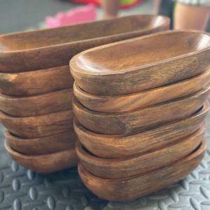 Bol à bougie en bois fait main, décoration rustique style ferme, porte-bougie en bois naturel, centre de table pour la maison, le salon et la table - Product Image 1