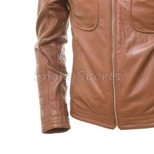 Veste en cuir pour homme au meilleur prix, de bonne qualité, respirante, imperméable, avec design personnalisé, service OEM - Product Image 4