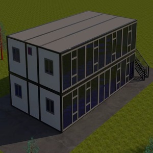 ผนังกระจกสองชั้นขนาด 40 ฟุต สามารถขยายบ้านคอนเทนเนอร์ได้ - Product Image 2