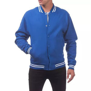 Chaqueta Varsity para Hombre de Alta Calidad 2025, Chaqueta de Invierno de Moda con Cuerpo de Lana y Mangas de Tela Ligera - Product Image 1