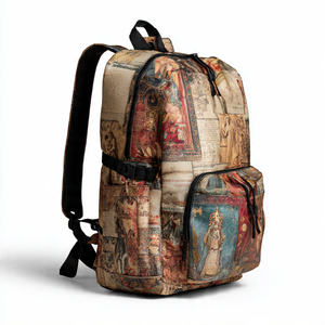 Mochila GPS Impermeable de Cuero Genuino de Gran Capacidad con Puerto USB, Cierre de Cordón, Estilo Urbano para Uso Escolar - Product Image 3