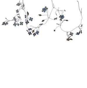 Guirnalda de Láminas de Hierro Rústicas Multicolores, Artículos Modernos para Fiestas al Aire Libre, Ecológicos, Tamaño Personalizado, Decoración Festiva Galvanizada con Flores - Product Image 1