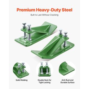 2 protectores de cubo de tractor de acero de alta resistencia con doble bloqueo hexagonal, dispositivo antideslizante y protector de bordes - Product Image 3