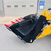 Tractopelle 91KW, moteur diesel Yuchai durable, 4x4, haute efficacité, fabrication directe d'usine, sur mesure, OEM pour la construction routière