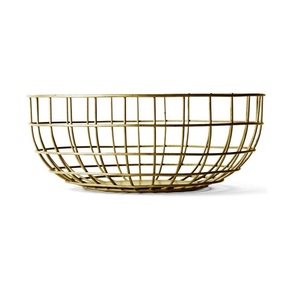 Cesta de Almacenamiento de Alambre Metálico Moderna, Color Cobre, Forma Ovalada, Organizador Multiusos para Cocina - Product Image 5