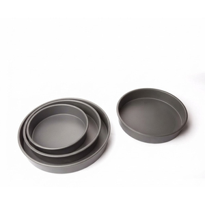 Ensemble de moules à gâteau ronds de qualité supérieure en aluminium, robustes et empilables, pour la pâtisserie et la cuisine - Product Image 1