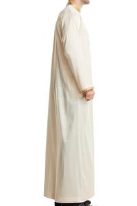 Último Diseño Elegante de Moda, Thobe Largo Bordado e Impreso, Túnica Larga Estilo Marroquí Árabe Dubai Jubbah Thobe Islámico - Product Image 3