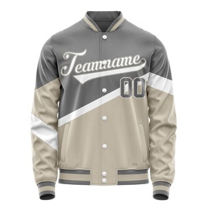 เสื้อแจ็คเก็ตวาร์ซิตี้แบบกำหนดเอง ปักโลโก้ คุณภาพสูง ทำจากผ้าขนสัตว์ แจ็คเก็ตเบสบอล - Product Image 6