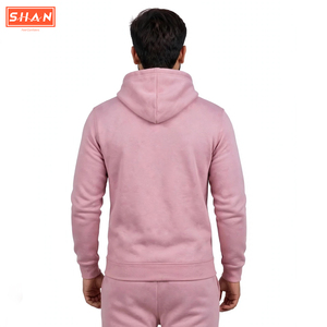 เสื้อฮู้ดดี้สีชมพู SHAN Men แบบสั่งทำโลโก้ได้ ทรงปกติ ผ้าฝ้ายฟลีซ เสื้อสวมหัวแบบมีฮู้ด OEM ODM เสื้อฮู้ดดี้แบบสวมหัวสำหรับทุกเพศ - Product Image 6