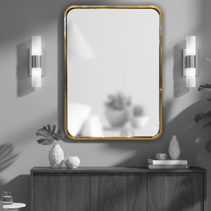 Eleve el estilo de su interior con este espejo minimalista premium de acero inoxidable con revestimiento PVD, diseñado para aportar sofisticación moderna a cualquier espacio. - Product Image 2