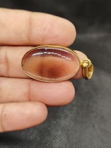 Collar de Latón Vintage con Cuarzo Ahumado Fino Hecho a Mano para Mujer, Colgante de Piedras Preciosas Naturales Surtidas de Moda para Fiestas, Cristiano - Product Image 2