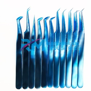 ชุดแหนบต่อขนตา RMI Shin Blue Plasma สแตนเลสสตีล ปลายเรียบละเอียด ขนาด 10 มม. สำหรับต่อขนตา - Product Image 5