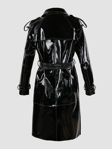 Vestes en peau de mouton exclusives pour femmes, manteaux longs en cuir véritable élégants pour femmes, manteaux longs classiques de mode en gros - Product Image 4