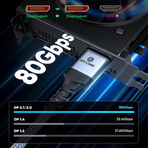Syong <span class=keywords><strong>สาย</strong></span>เคเบิล DP 16K ความเร็วสูง2.1 3.3FT 80Gbps 16K60Hz 8K120Hz เข้ากันได้กับ1.2A DSC HDR10เครื่องเกมไร้สาย - Product Image 5