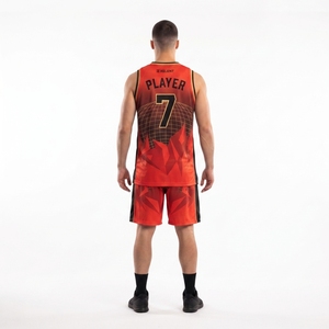 Conjunto de Camiseta y Pantalones Cortos de Baloncesto Personalizados de Poliéster Pro-Cut para Hombre, Uniforme de Equipo OEM, Transpirable y que Absorbe la Humedad - Product Image 2