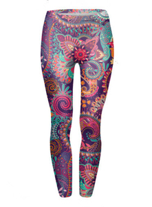 Leggings Casuales de Cintura Media para Mujer, Transpirables, Sostenibles, Sin Costuras, de Spandex y Poliéster, Tejido de Punto, con Impresión Personalizada, Más Vendidos - Product Image 5
