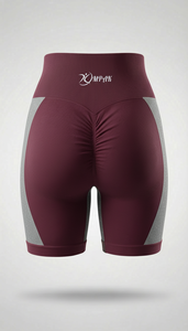 Shorts de sport athlétiques pour femme, taille haute, effet push-up fessier, compressifs, respirants, style streetwear, pour fitness, sport et yoga - Product Image 5