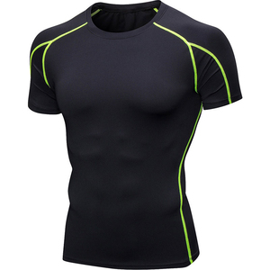 2026 Vente en gros Service OEM ODM Rashguard de sport de compression pour homme, coupe ajustée, pour fitness, effet délavé, séchage rapide, respirant, personnalisable - Product Image 3