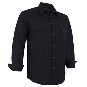 Camisas Casuales de Trabajo para Hombre, Estilo Vaquero Occidental, Manga Larga, con Botones de Perla, Color Sólido, Nueva Llegada OEM 2026, Personalizadas y de Alta Calidad - Product Image 3