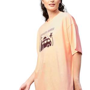 Camiseta Casual Ecológica para Mujer con Estampado Gráfico Personalizado, de Algodón, Manga Corta, Cuello Redondo, Estampado de Cactus, Corte Regular, Venta al Por Mayor OEM - Product Image 2