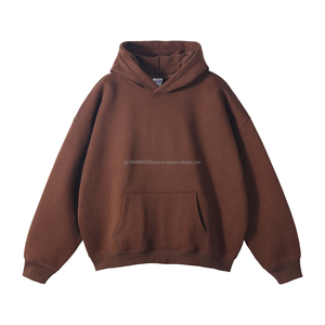 Sudaderas con capucha unisex de gran tamaño Sudadera con capucha de lana de algodón 100% Sin Cordón de gran tamaño Invierno Hombres Personalizado Reversible Doble capa - Product Image 2