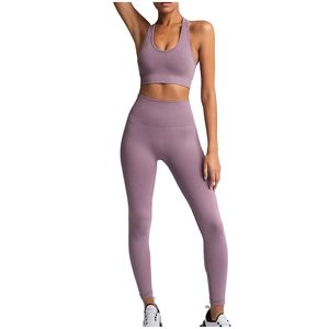 Ensembles de vêtements de sport pour femmes, ensembles de survêtements pour femmes, soutien-gorge de sport et leggings ajustés, vêtements de yoga pour filles - Product Image 1