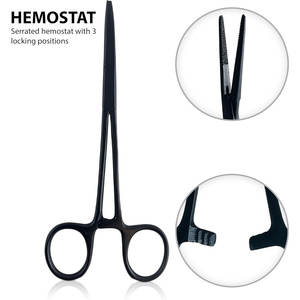 Trousse d'urgence tactique EMT à réponse rapide avec pochette à ceinture réglable, ciseaux EMT, ciseaux à pansements, forceps, hémostat, testeur de pupilles - Product Image 4