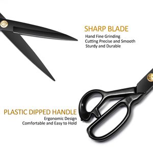 Tailor <b>Scissor</b> Professional Stainless Steel Black 10 Inch Clothes Tailor <b>Scissors</b> Fabric <b>Scissors</b> For <b>Sewing</b> New Latest Design - Product Image 3