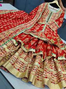 Garara Suit Anarkali <b>Kurta</b> / Kurti Dress <b>Women</b> Wedding Party Pakistani Cotton Moisture Wicking Sun Protection Knee-Length - Product Image 3