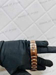 Montre de luxe pour homme et femme, en acier inoxydable, avec lunette sertie de diamants Moissanite VVS. - Product Image 3