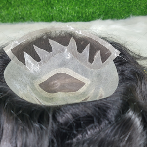 Beuni-Peluca de monofilamento Remy de pelo indio inteligente para hombres, peluca de cabello humano natural 100%, solución de calvicie de larga duración, ajuste suave - Product Image 2