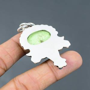 Colgante de Libélula de Crisoprasa Limón Hecho a Mano en Plata de Ley 925, Joyería Única, Elegante y Moderna con Piedras Preciosas - Product Image 5