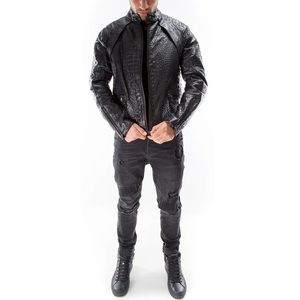 Genuine Sheepcow <b>Leather</b> <b>Jacket</b> for <b>Men</b> 2026 Fashion Vintage Style Breathable Coated Fabric ODM Customizable Premium Quality - Product Image 1