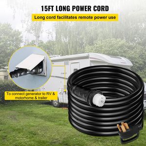 Cavo di Alimentazione da 15 Piedi, 50 Ampere, 125/250 Volt per Generatori, Connettore Bloccabile 14 50P a CS6364, Parti e Accessori per Generatori - Product Image 4