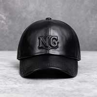 Topi Baseball Kulit Polos Desain Baru Musim Gugur Musim Dingin Terlaris Warna Solid 6-Panel Modis Menerima Pesanan Warna Berbeda