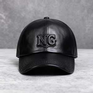 Hot selling Autumn Winter New Design <b>Plain</b> Leather <b>Baseball</b> <b>Cap</b> Solid Color 6-Panel Fashionable Accept Custom Difference Color - Product Image 3