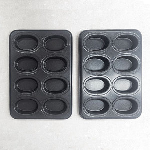 ถาดอบรูปไข่ 8 ช่อง เคลือบสารกันติด PTFE ผลิตจากเหล็กแผ่นรีดเย็น แม่พิมพ์เค้กมินิรูปไข่ ผลิตในเกาหลี อุปกรณ์อบขนม - Product Image 5
