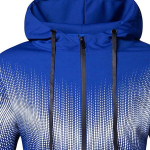 Hot Selling Men's Hooded Tracksuit Full Sleeve Zipper Sporty Style Two Piece <b>Set</b> With Side Pockets Casual Wear Tracksuits - Product Image 6