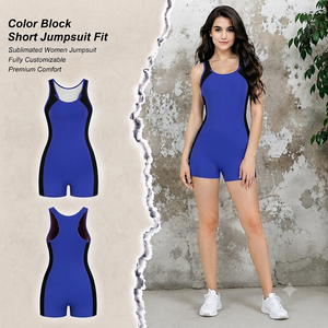 Mono enterizo ajustado con cremallera frontal en V profundo y leggings para mujer - Product Image 2