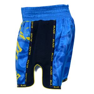 กางเกงมวยไทยขาสั้นผ้าซาตินรุ่น100% ผ้าโพลีเอสเตอร์พิมพ์ลายซับลิเมชันชุดออกกำลังกาย - Product Image 3