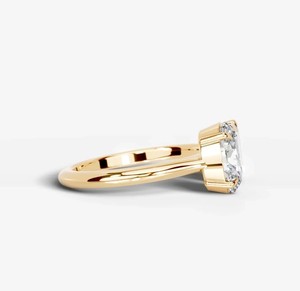 Two Stone Toi Et Moi Oval Cut Moissanite <b>Engagement</b> <b>Ring</b> 925 Sterling Silver Gold Plated <b>Unique</b> Romantic Bridal Fine Party - Product Image 2