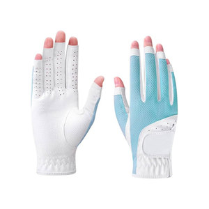 Premium Golf <b>Glove</b> Right Hand Polyurethane Non-Slip Breathable <b>Moisture</b> Wicking Full Finger Adjustable Wrist Strap Hook Loop - Product Image 4