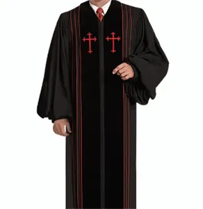 Túnicas de Iglesia Personalizables de Alta Calidad al por Mayor con Servicio OEM y Comodidad Transpirable - Product Image 2