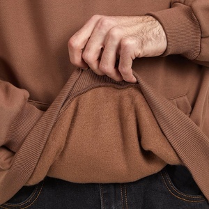 Sweat à capuche personnalisé pour homme grande taille, en polaire de haute qualité polyester/coton, coupe décontractée, épais, vierge, séchage rapide, respirant - Product Image 3